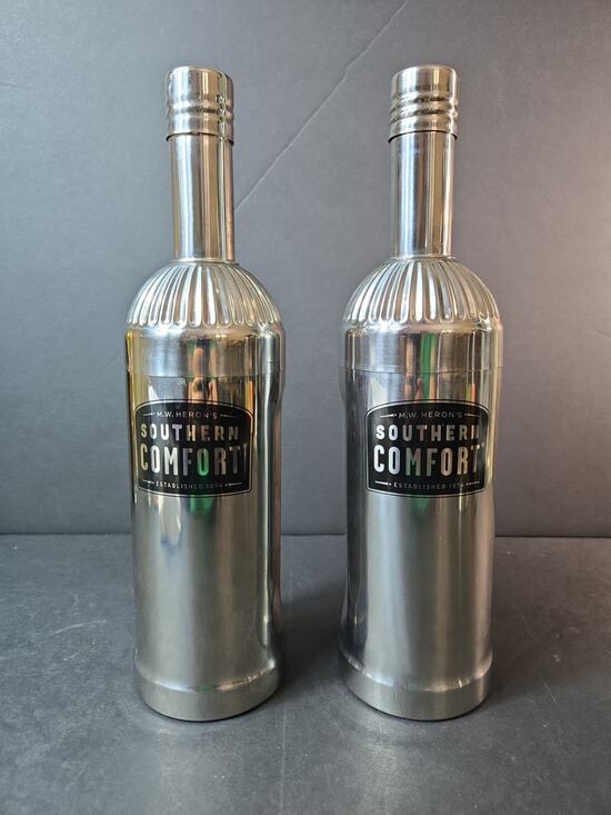 Southern Comfort Other - SET OF TWO BAR MIX DRINK SHAKERS, SOUTHERN COMFORT/SILVER COLOR